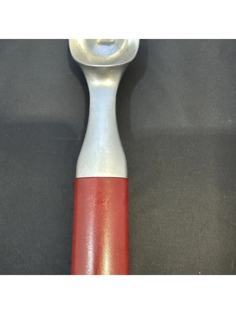 Kitchen Aid Vintage RARE Ice Cream Scoop Stainless & Red Long Handle 10 Inches